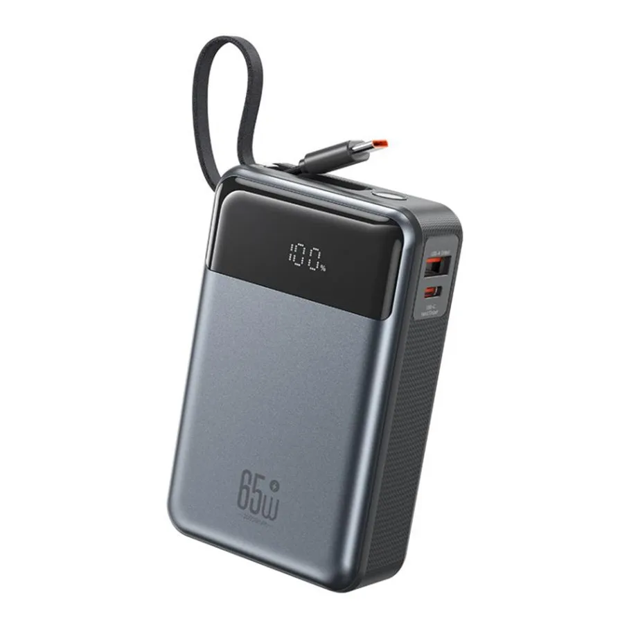 Універсальна Мобільна Батарея Power Bank XO PR267 65W with 65W Type-C two-way charging cable 20000 mAh Сірий