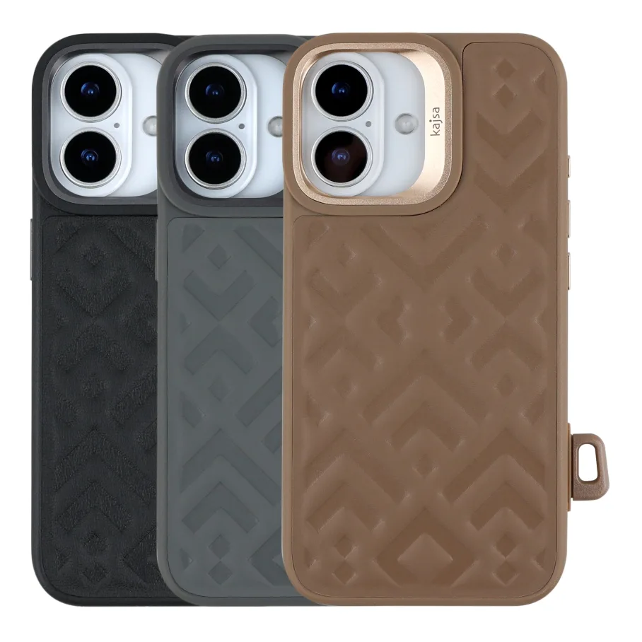 Чохол Kajsa Briquette Collection Rhombus with MagSafe для iPhone 17 Grey