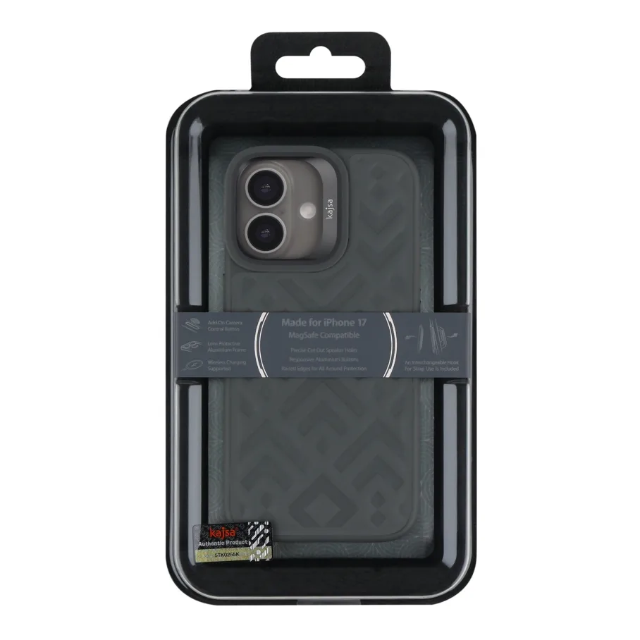 Чохол Kajsa Briquette Collection Rhombus with MagSafe для iPhone 17 Grey