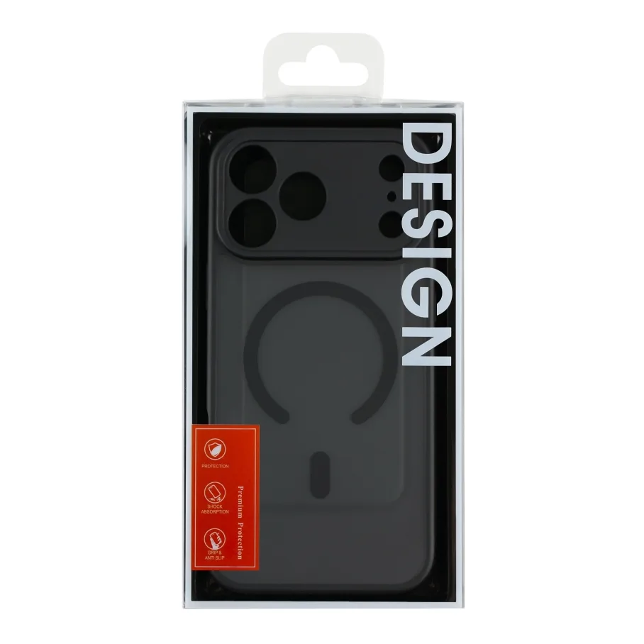 Чохол TPU+PC Anti Drop Full Camera with MagSafe-C для iPhone 17 Pro Max Black