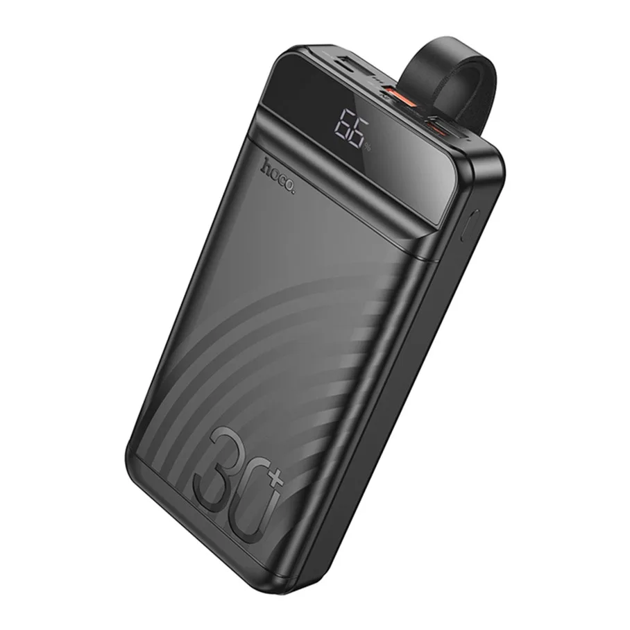 Універсальна Мобільна Батарея Power Bank Hoco J123B Element 22.5W+PD20W with digital display 30000 mAh Чорний