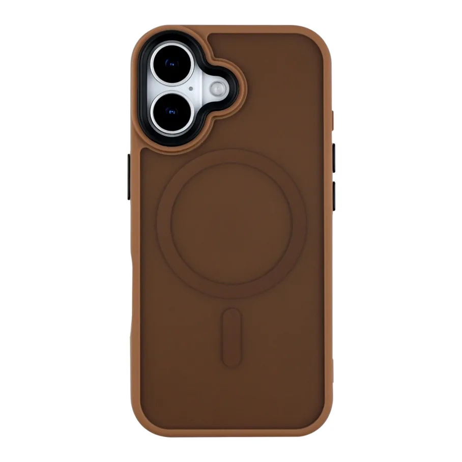 Чохол TPU+PC ShadowMat with MagSafe для iPhone 17 Brown