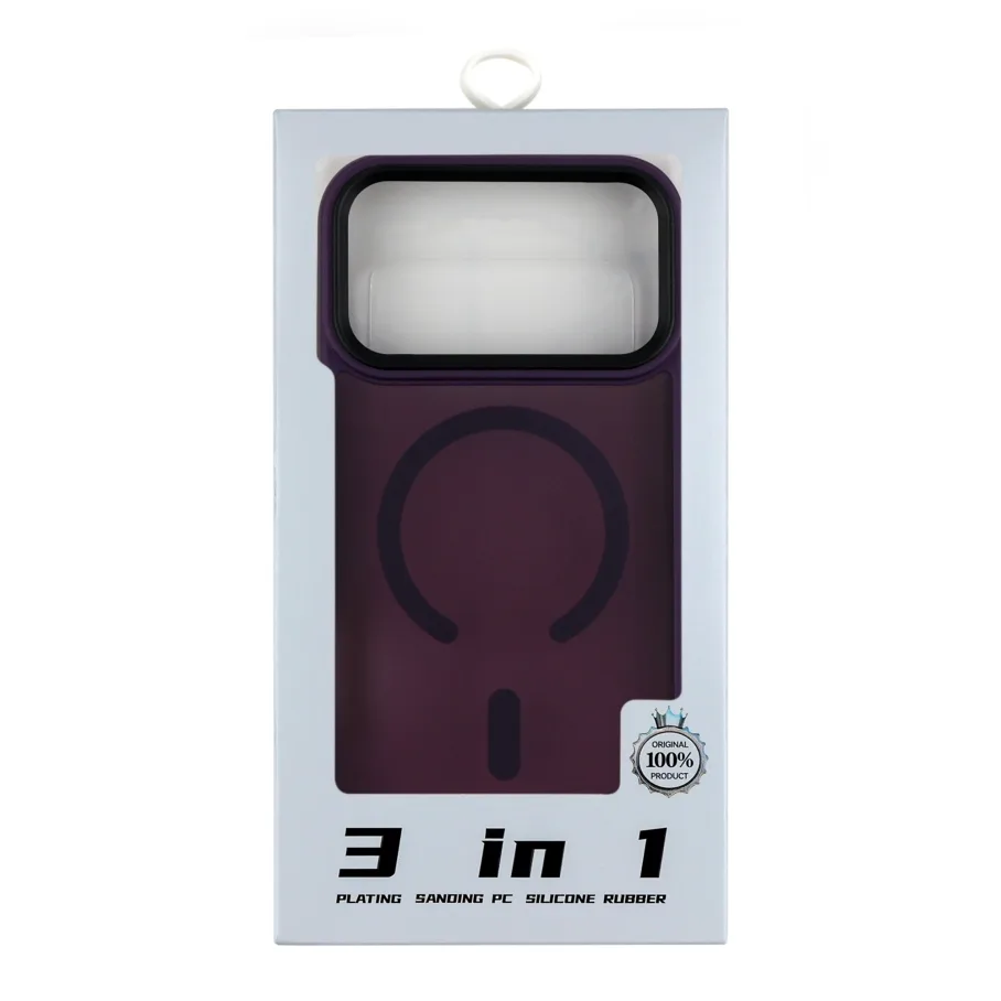 Чохол TPU+PC ShadowMat with MagSafe для iPhone 17 Pro Max Dark Purple