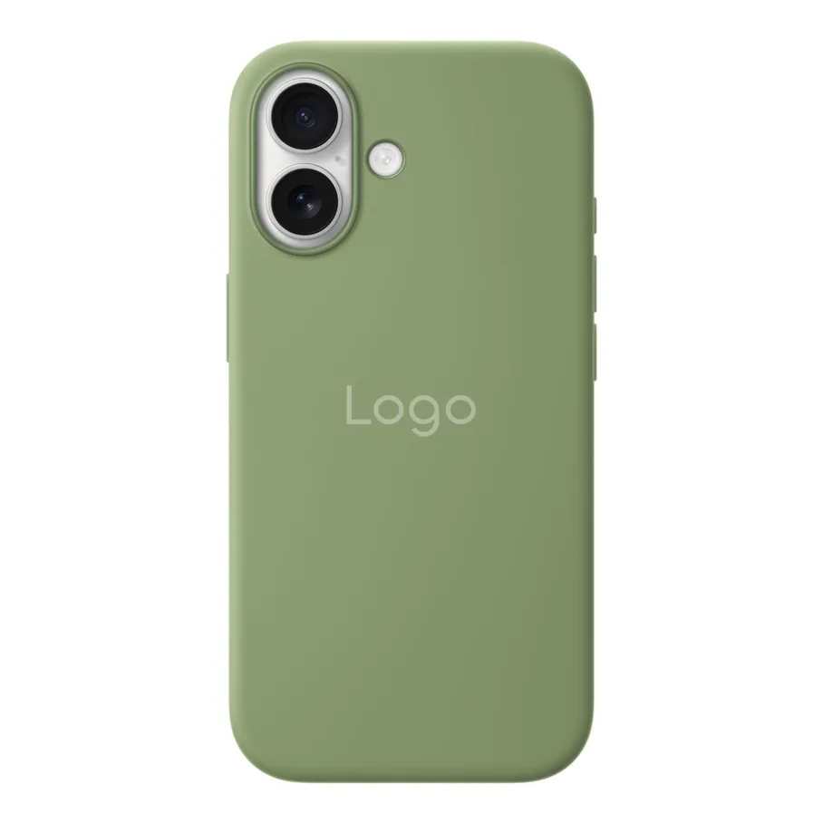 Чохол Silicone Case with MagSafe IC для iPhone 17 Light Moss