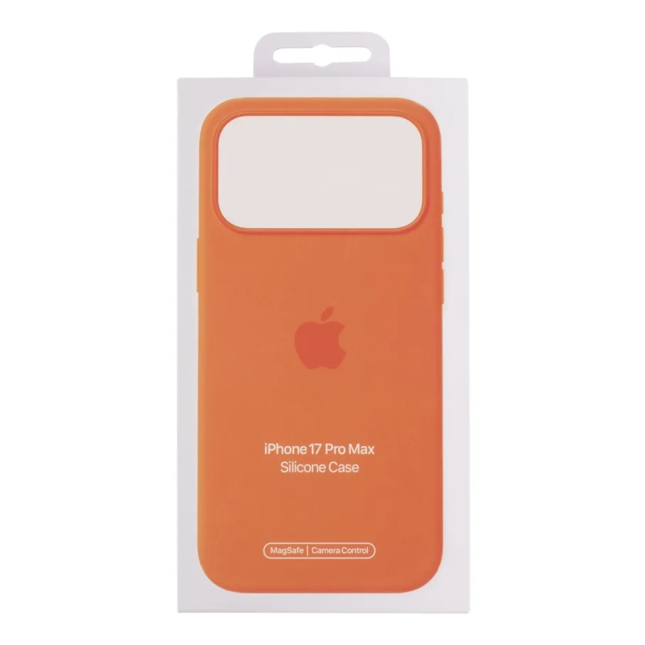 Чохол Silicone Case with MagSafe IC для iPhone 17 Pro Max Orange