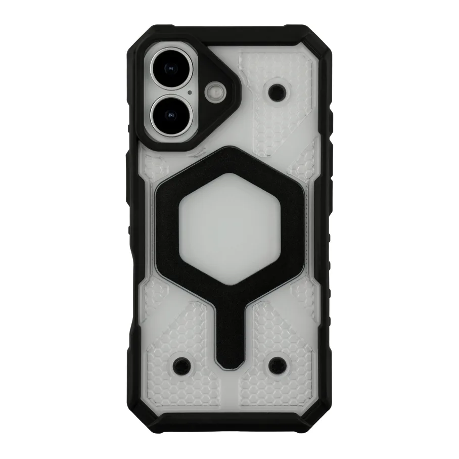 Чохол TPU+PC ArmorHex Magnetic Case для iPhone 17 Transparent Black