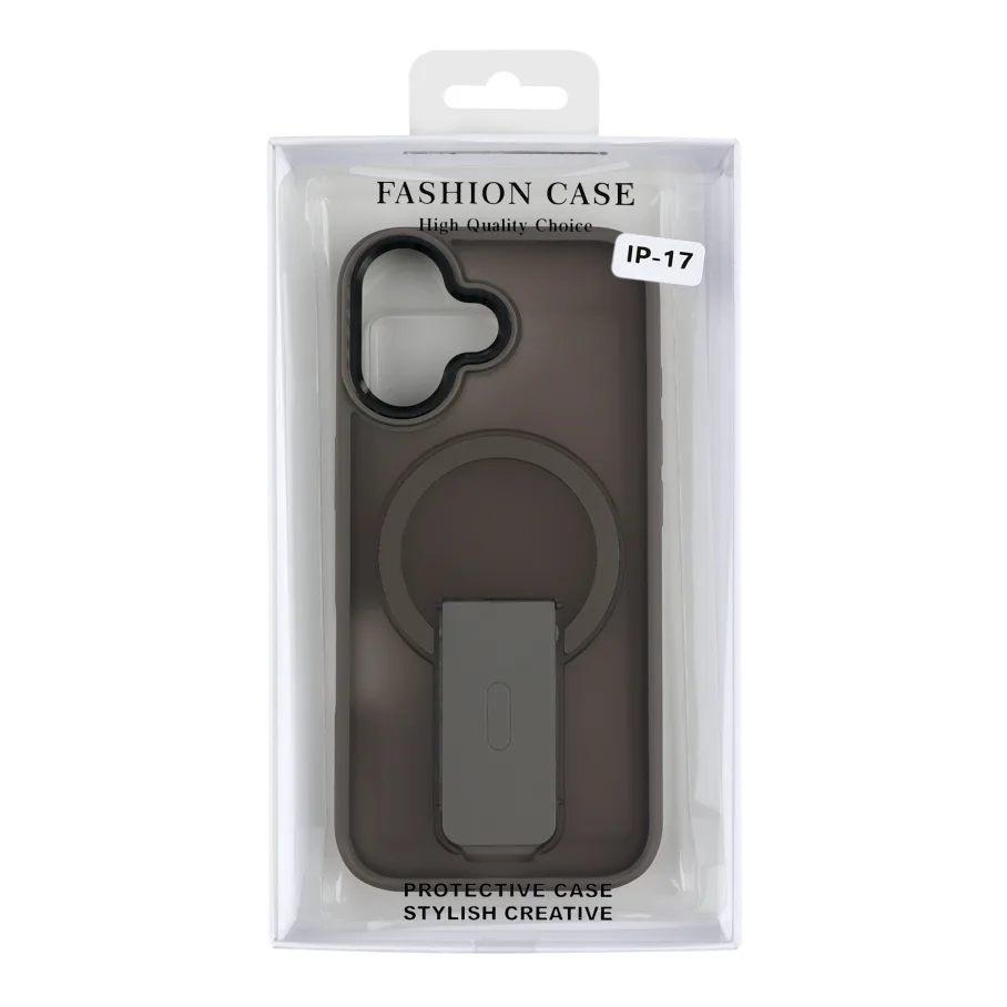 Чохол TPU+PC FlexGuard Magnetic Ring Stand для iPhone 17 Titanium
