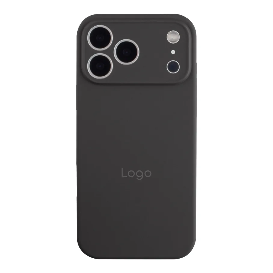 Чохол Silicone Case Full Size with Frame для iPhone 17 Pro Max 15.Dark Grey