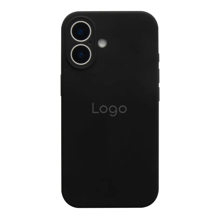 Чохол Silicone Case Full Size with Frame для iPhone 17 18.Black