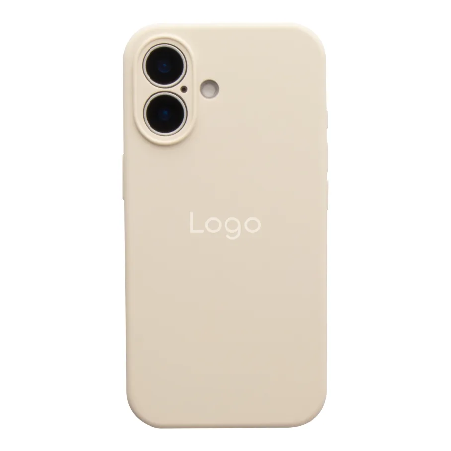 Чохол Silicone Case Full Size with Frame для iPhone 17 11.Antique White