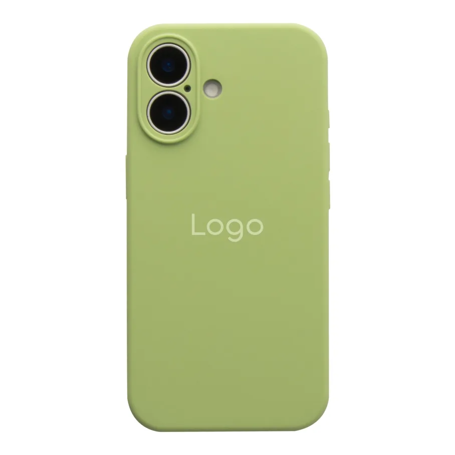 Чохол Silicone Case Full Size with Frame для iPhone 17 01.Mint