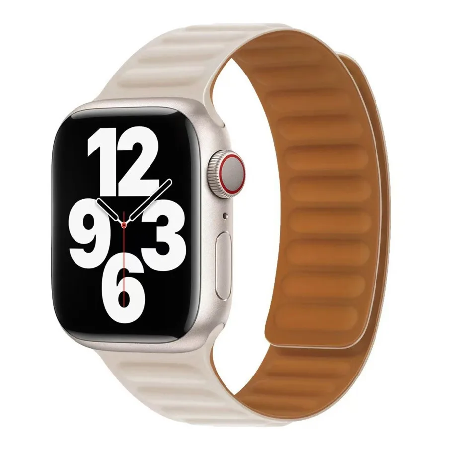 Ремінець для Apple Watch Magnetic Silicone 38/40/41 mm Starlight