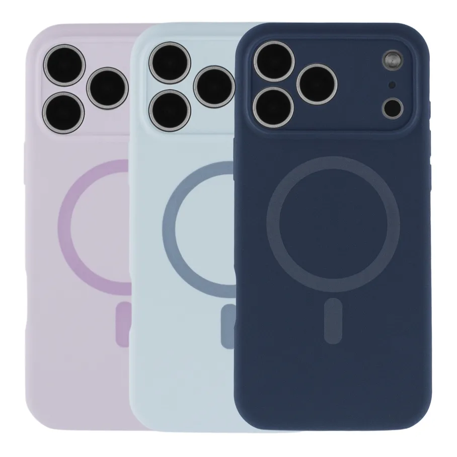 Чохол Glow Silicone Case Full Camera with Magsafe для iPhone 17 Pro Max Grey