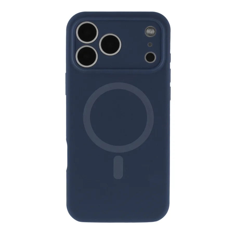 Чохол Glow Silicone Case Full Camera with Magsafe для iPhone 17 Pro Max Dark blue