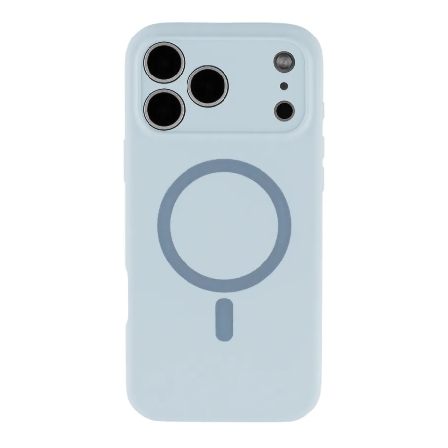 Чохол Glow Silicone Case Full Camera with Magsafe для iPhone 17 Pro Max Blue