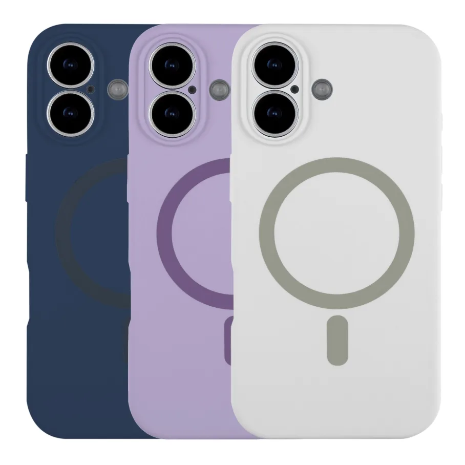 Чохол Glow Silicone Case Full Camera with Magsafe для iPhone 17 Pink
