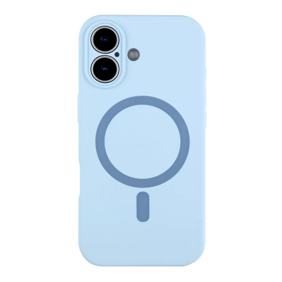 Чохол Glow Silicone Case Full Camera with Magsafe для iPhone 17 Blue