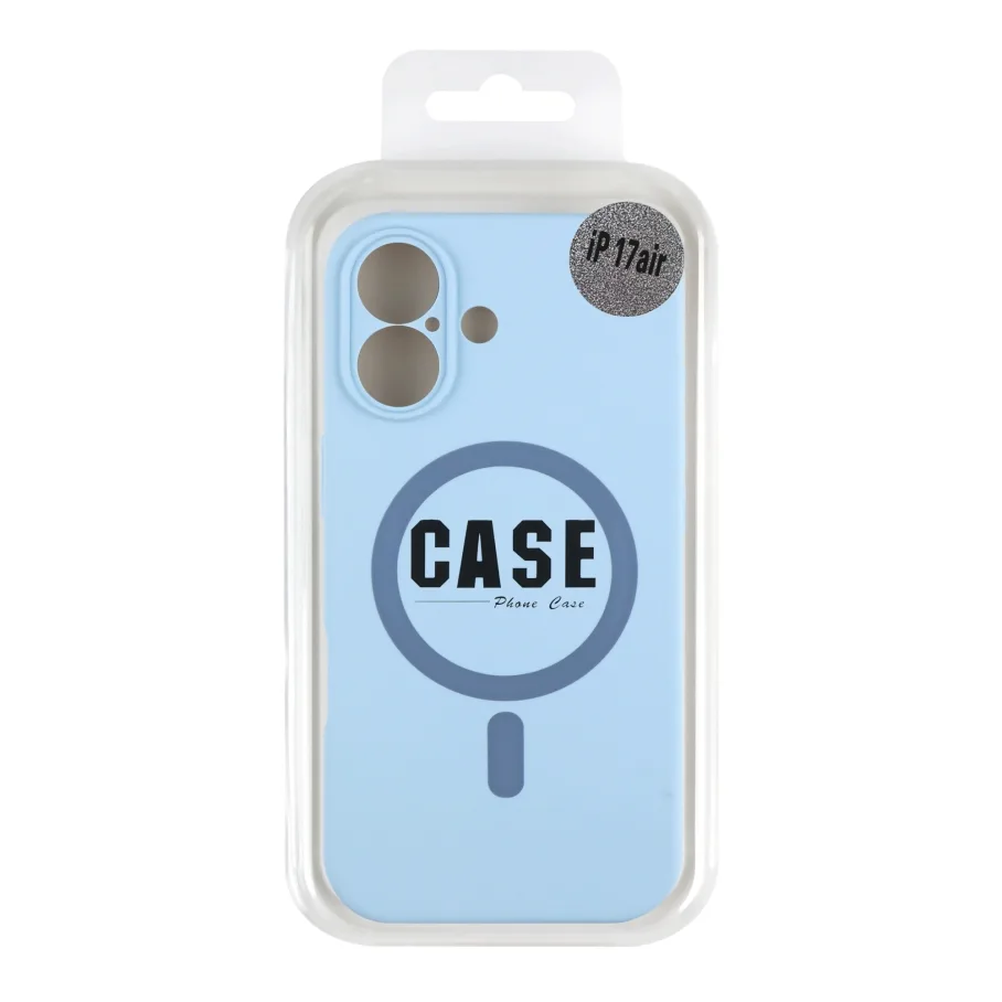 Чохол Glow Silicone Case Full Camera with Magsafe для iPhone 17 Blue