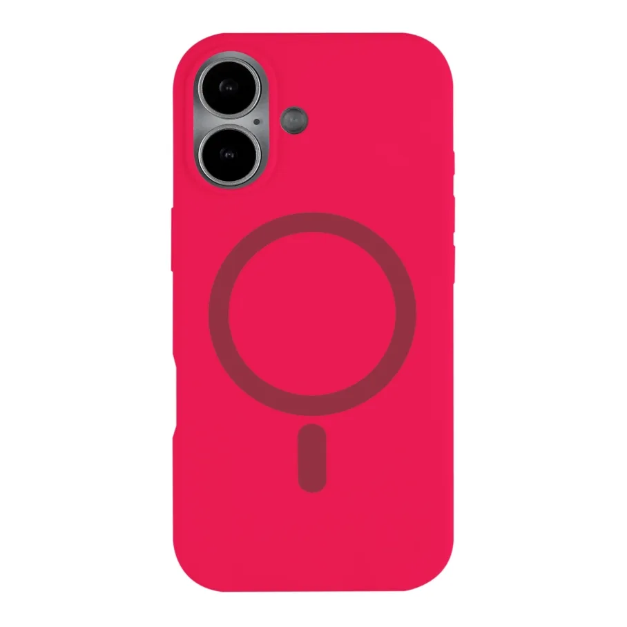 Чохол Glow Silicone Case with Magsafe для iPhone 17 Hot pink