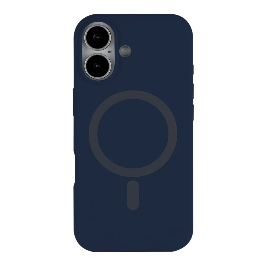 Чохол Glow Silicone Case with Magsafe для iPhone 17 Dark blue