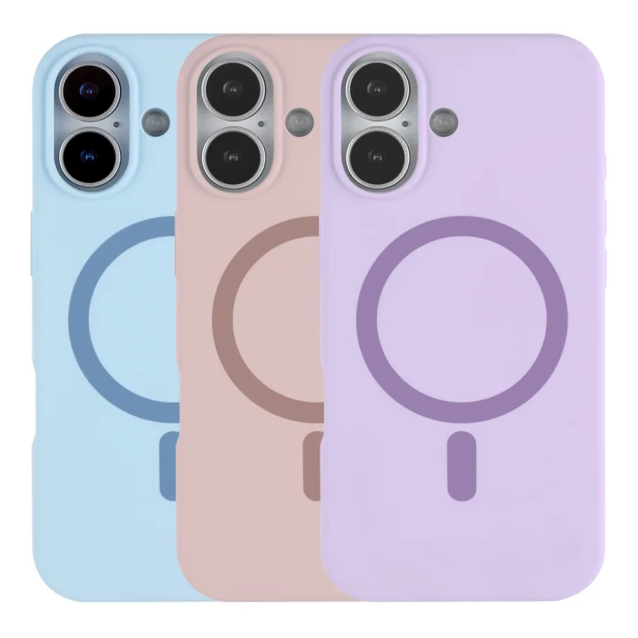 Чохол Glow Silicone Case with Magsafe для iPhone 17 Dark blue