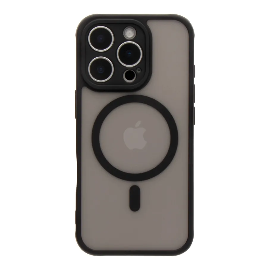 Чохол TPU+PC Anti Drop Full Camera with MagSafe для iPhone 16 Pro Pro Max Black