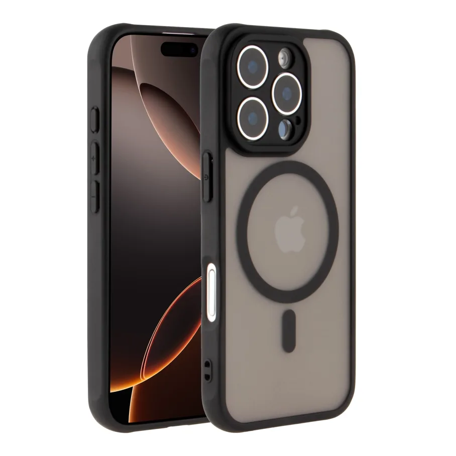 Чохол TPU+PC Anti Drop Full Camera with MagSafe для iPhone 16 Pro Pro Max Black