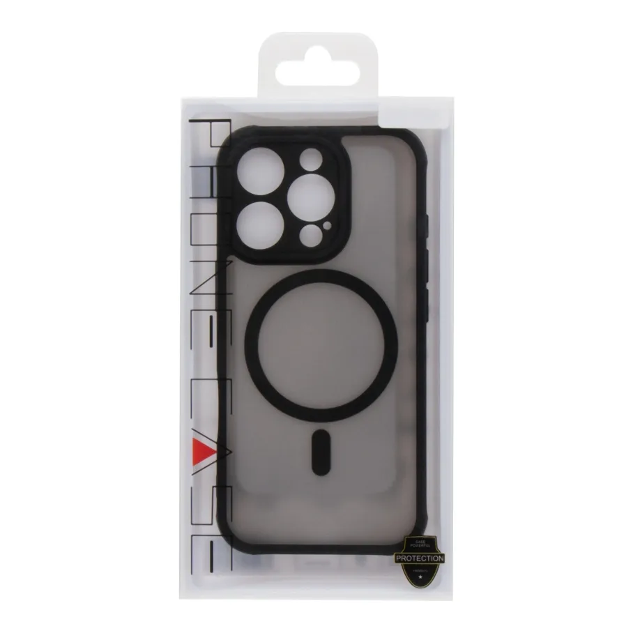 Чохол TPU+PC Anti Drop Full Camera with MagSafe для iPhone 16 Pro Pro Max Black