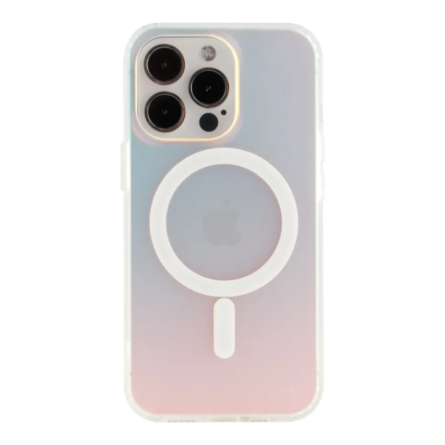 Чохол TPU+PC IMD Gradient with MagSafe для iPhone 16 Pro Transparent