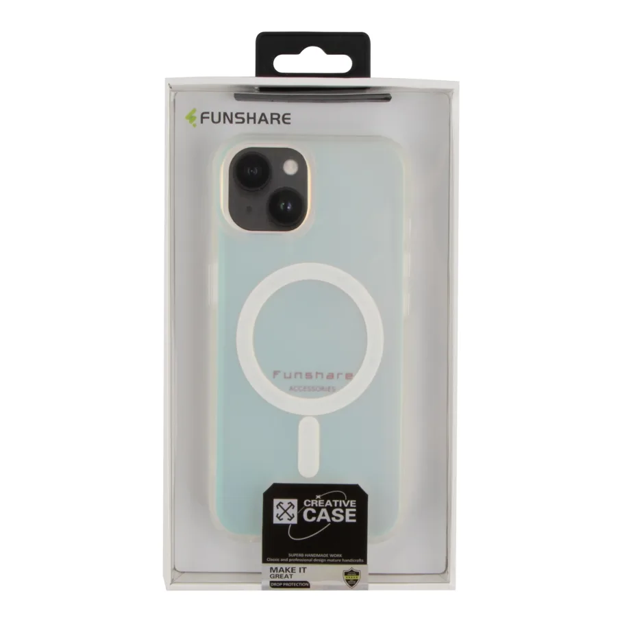 Чохол TPU+PC IMD Gradient with MagSafe для iPhone 15 Transparent