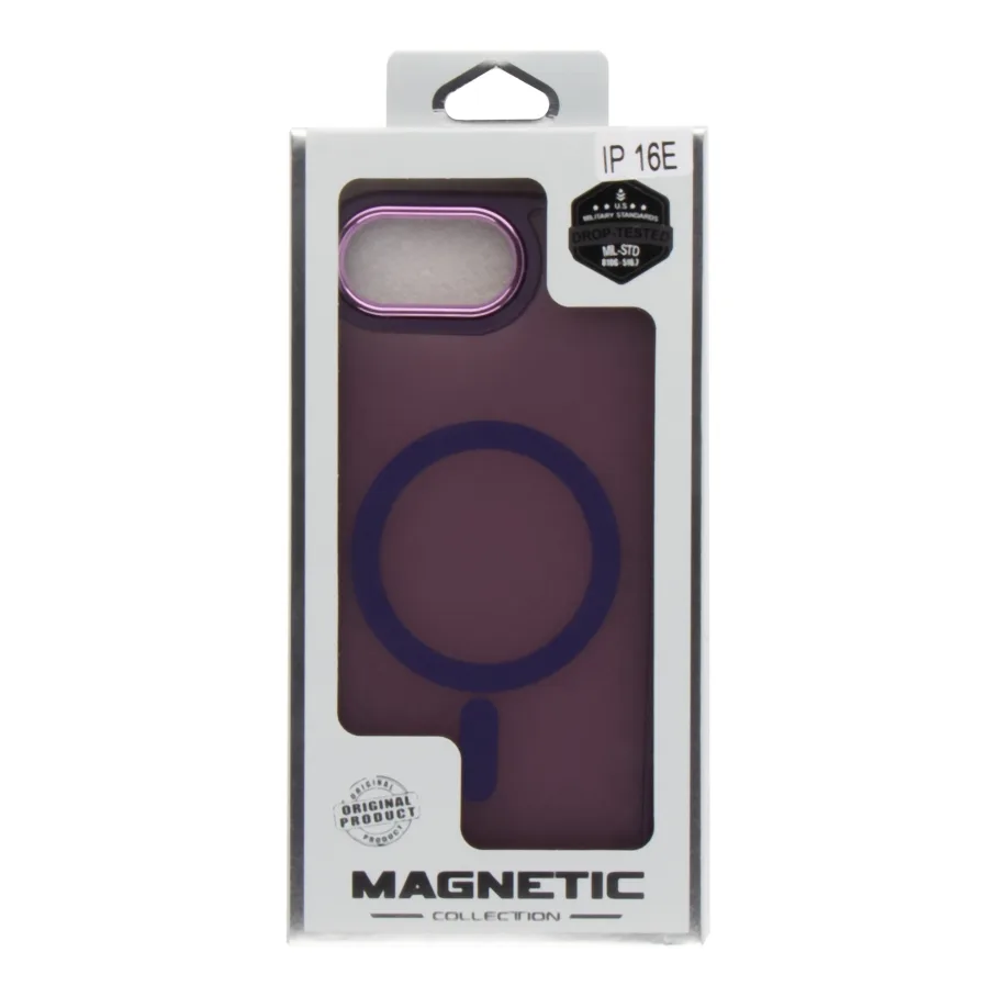 Чохол TPU+PC Space Magnetic Color with Magsafe для iPhone 17e/16e Dark Purple