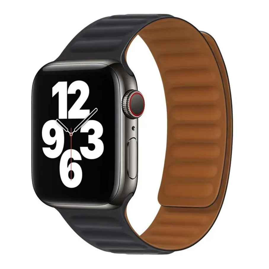 Ремінець для Apple Watch Magnetic Silicone 42/44/45/49 mm Black