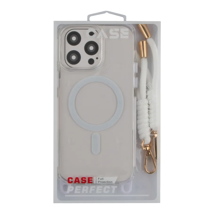 Чохол TPU+PC LanyardCase with MagSafe для iPhone 14 Pro White