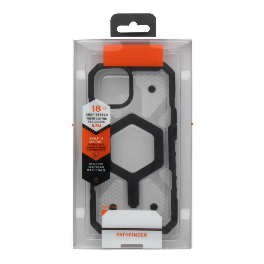 Чохол TPU+PC ArmorHex Magnetic Case для iPhone 16 Pro Transparent Black