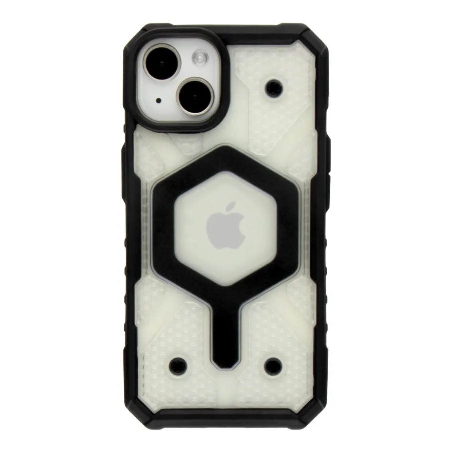 Чохол TPU+PC ArmorHex Magnetic Case для iPhone 15 Transparent Black