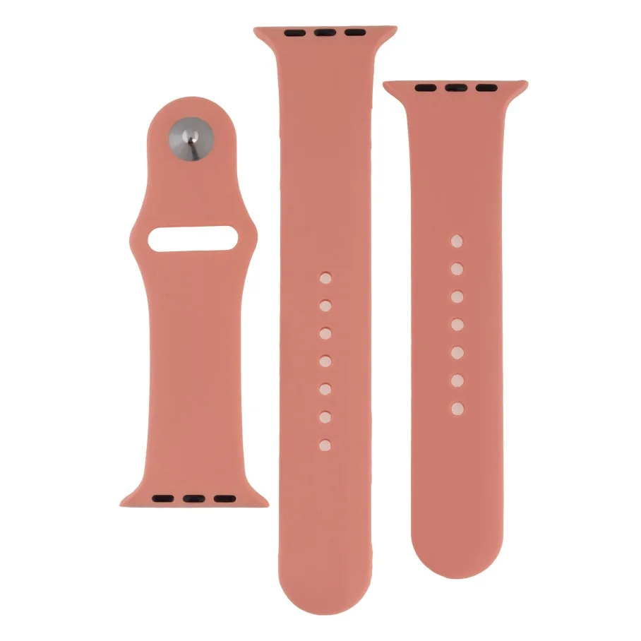 Ремінець для Apple Watch Band Silicone Two-Piece 42/44/45/49 mm 30.Flamingo