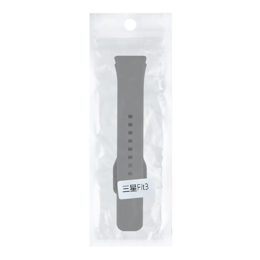 Ремінець для Samsung Galaxy Fit 3 (R390) Silicone Platinum Steel Grey