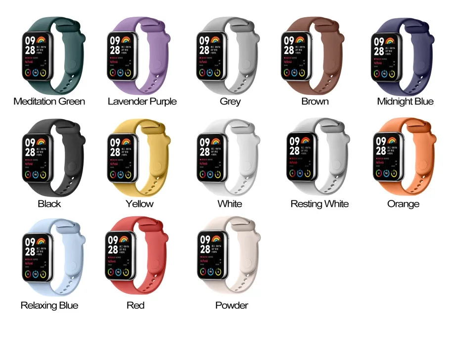 Ремінець для Xiaomi Mi Band 8 Pro/Mi Band 9 Pro/Redmi Watch 4 Silicone Yellow