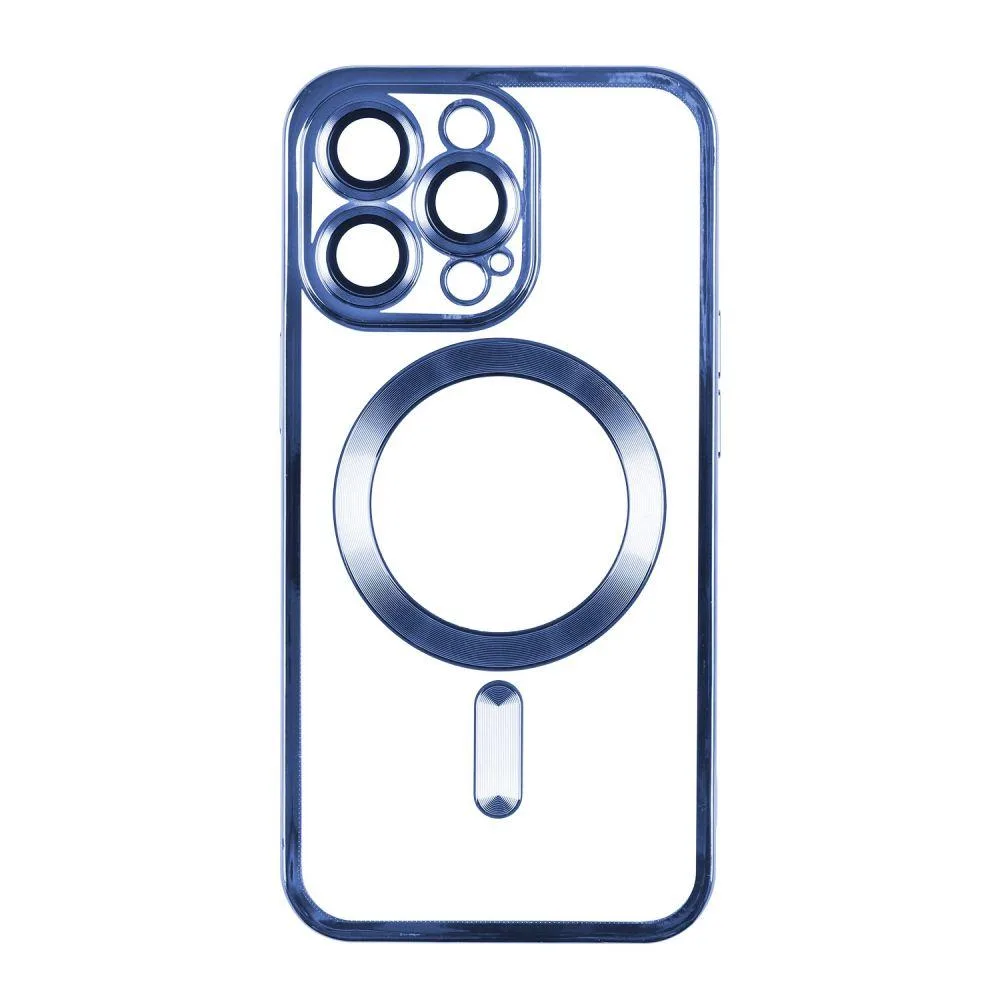 Чохол TPU Metallic із захистом камери with Magsafe для Iphone 15 Колір Срібний