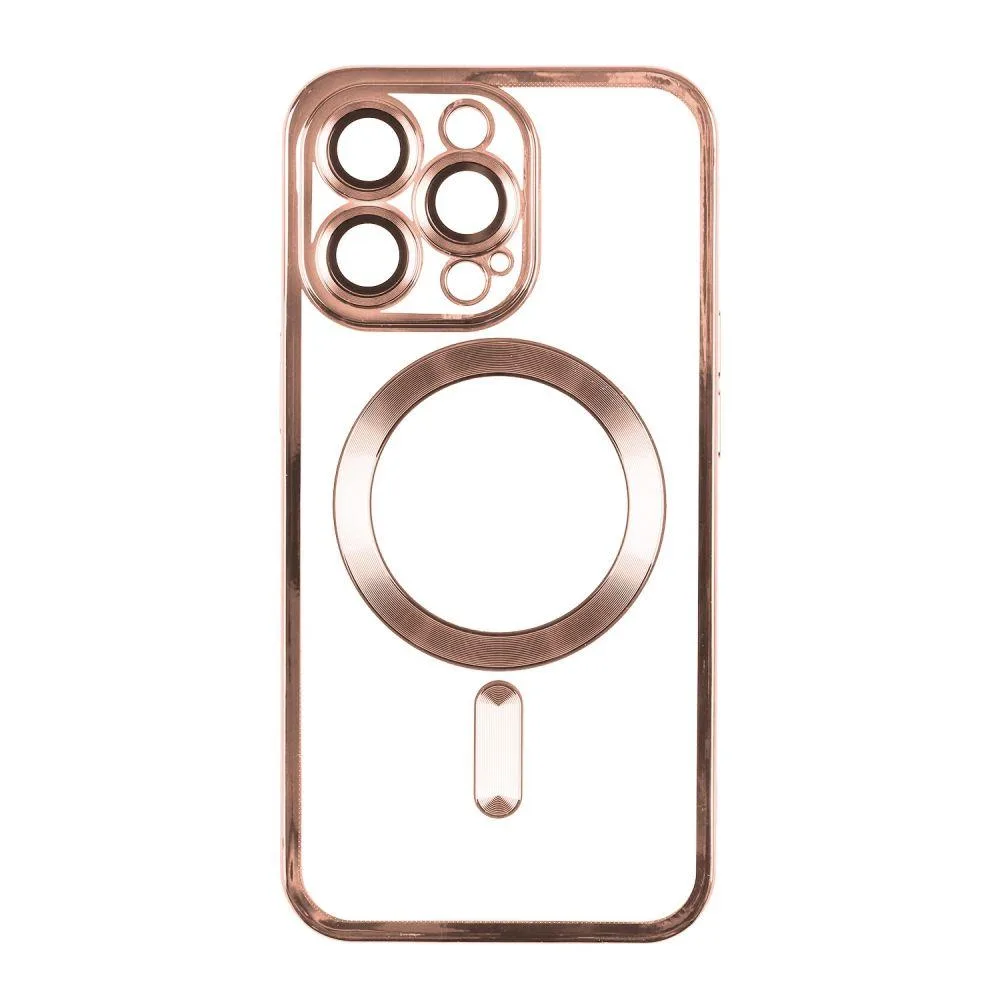 Чохол TPU Metallic із захистом камери with Magsafe для Iphone 15 Колір Срібний