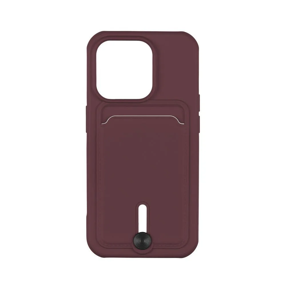 Чохол TPU Colorfull Pocket Card для iPhone 15 Pro Колір 39.Elegant purple