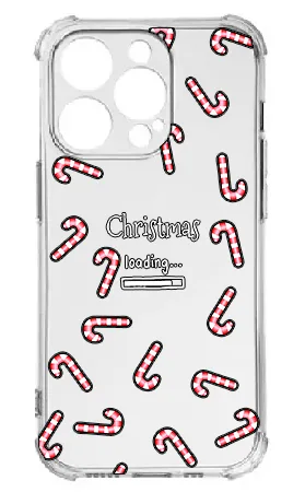 Прозорий протиударний Чохол BLEX з кутиками для iPhone 15 Pro Принт: Christmas