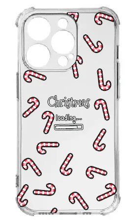 Прозорий протиударний Чохол BLEX з кутиками для iPhone 15 Pro Принт: Christmas