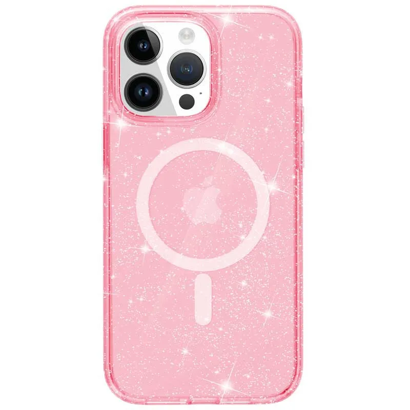 Чохол TPU Galaxy Sparkle (MagFit) для iPhone 14 Pro Max (6.7
