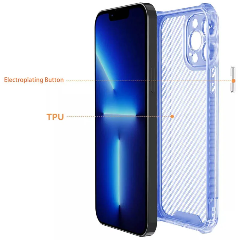 Чохол TPU Ease Carbon color series для iPhone 13 Pro Max (6.7