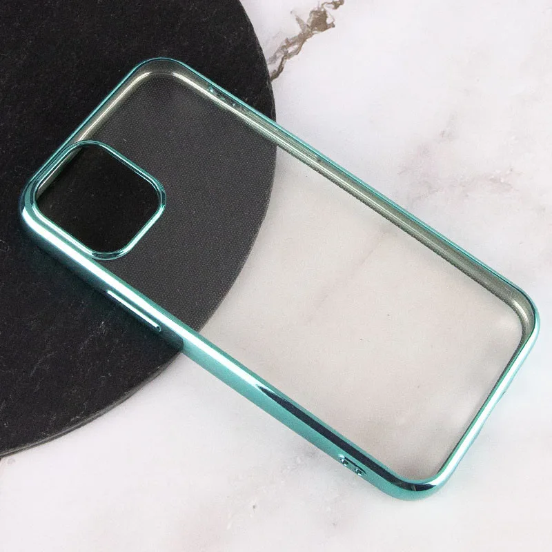 Прозорий силіконовий чохол глянцева окантовка Full Camera для iPhone 13 mini (5.4