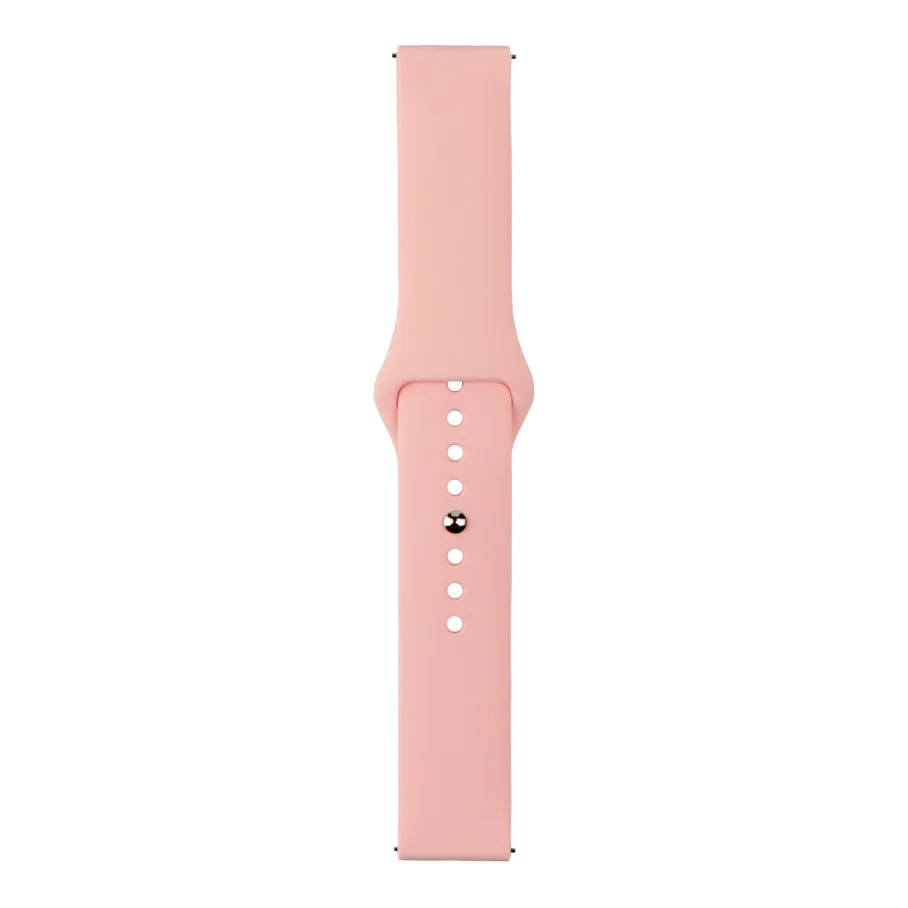 Ремінець Универс 20mm Silicone Original Button Design для Samsung/Amazfit/Huawei Pink