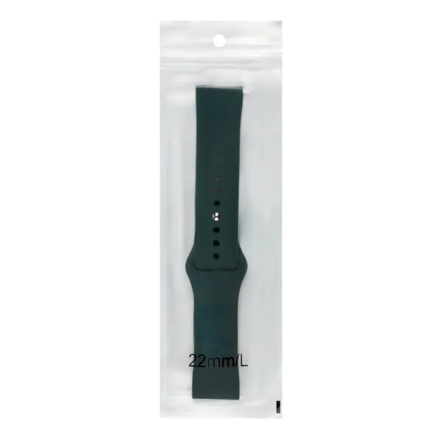 Ремінець Универс 22mm Silicone Original Button Design для Samsung/Amazfit/Huawei Midnight Blue
