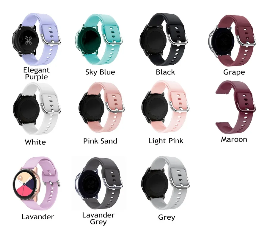Ремінець Универс 20mm Silicone Original Design для Samsung/Amazfit/Huawei Lavander