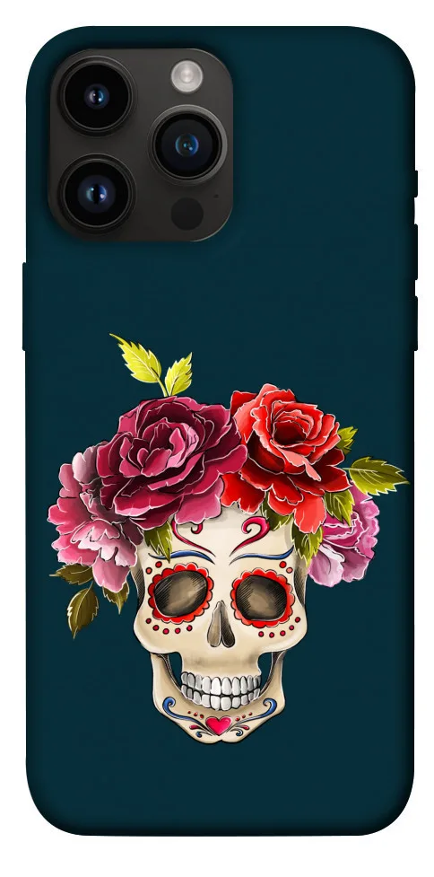 Чохол BLEX Flower skull для iPhone 14 Pro Max (6.7